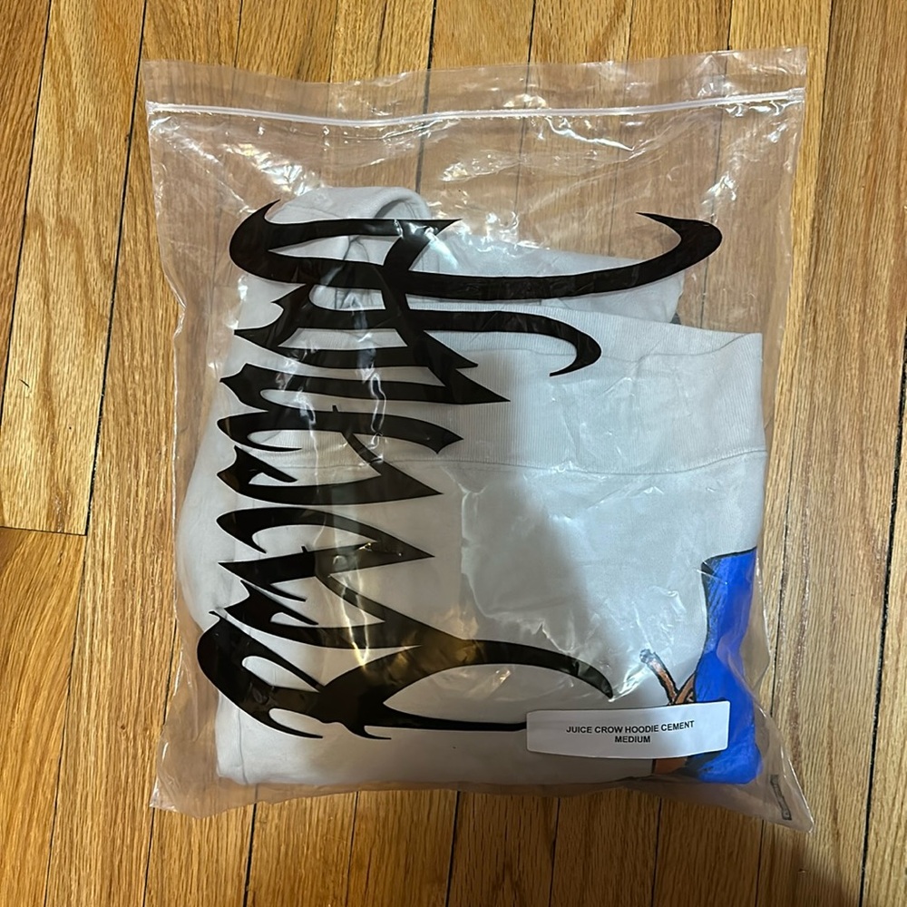 Revenge X Juice WRLD Crow Hoodie Cement